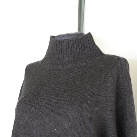 Maison Simons Icone Alpaca Blend Black Turtleneck Knit Sweater Sz M - Picture 6 of 7